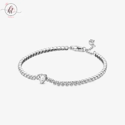 Pandora Timeless Silver Bracelet with Sparkling Stones