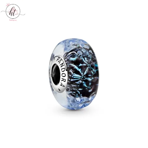 Pandora Moments Wavy Blue Murano Charm