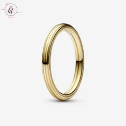 Pandora ME Smooth 14k Gold-Plated Ring
