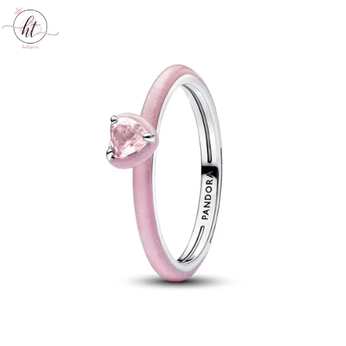 Pandora ME Pink Crystal Heart Ring