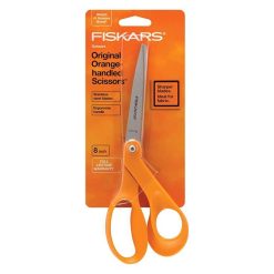 Fiskars 8-Inch Orange-Handled Scissors